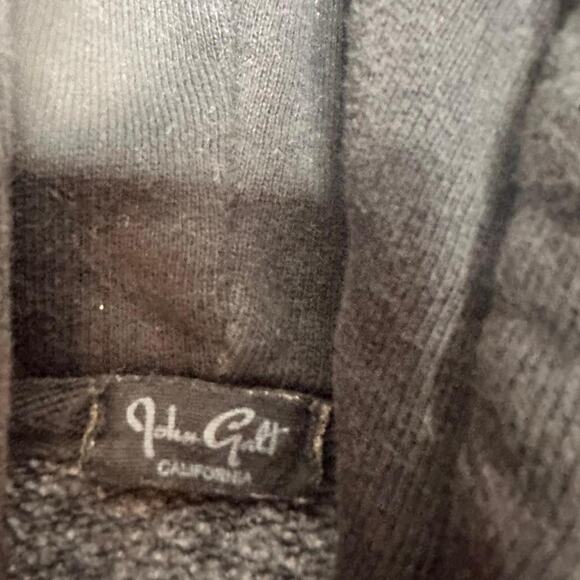 Brandy Melville John Galt Black Zip Up Hoodie One Size Fits XS-Medium - Picture 5 of 5